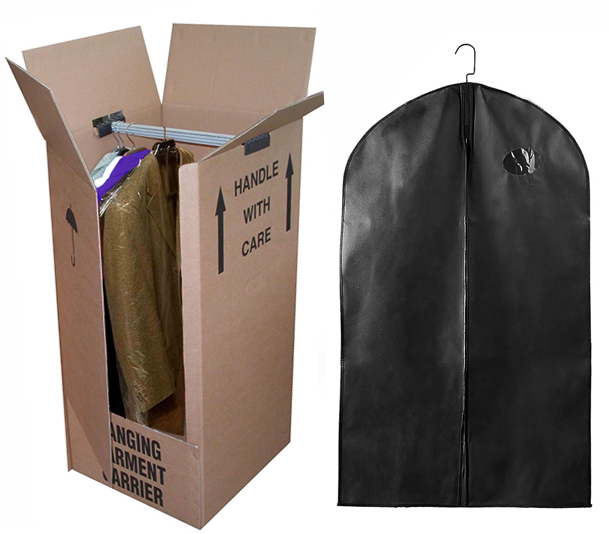 WARDROBE BOXES & SUIT COVERS
