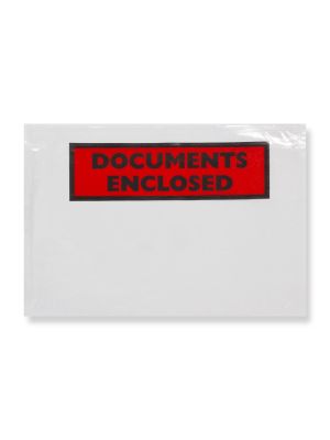 500 Document Enclosed Labels /Wallets A7 100mmx125mm 