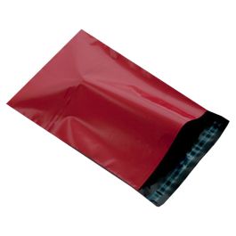 1 Strong Red Self Seal Plastic Poly Mailing Postage Bags 12x16" 305x405mm 