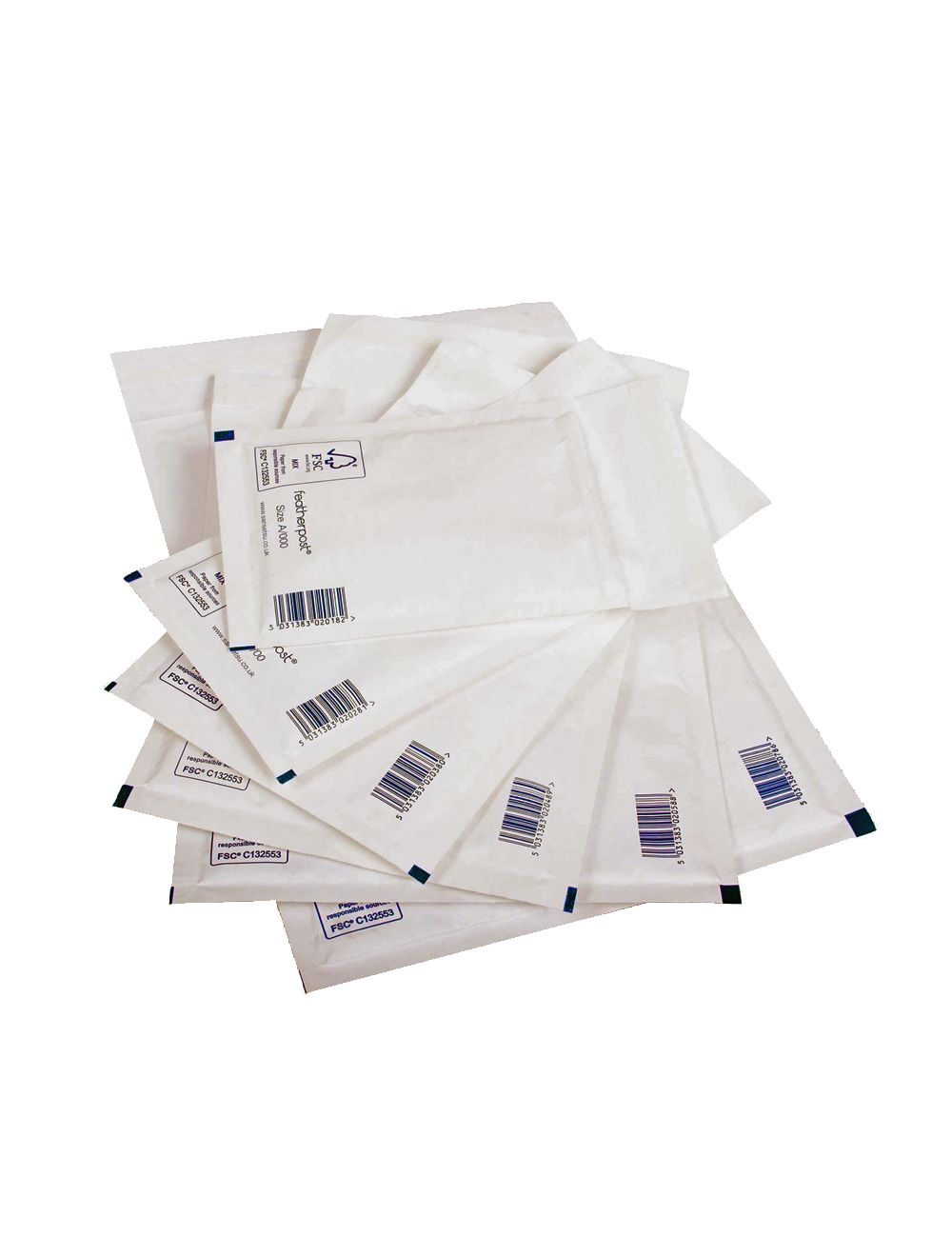 50 White Arofol A/000 Envelopes Bags FREE P&P 